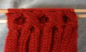 Honeycomb Sock with too few stitiches Honeycomb Sock with too few stitiches