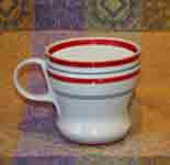White & Red coffee cup