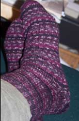 My new purple stripped socks